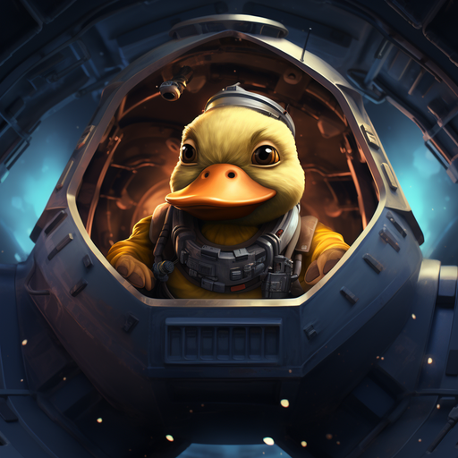 Duck in a spaceship profile picture