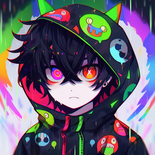 Anime-inspired profile picture of a colorful character with a vibrant and dynamic design.