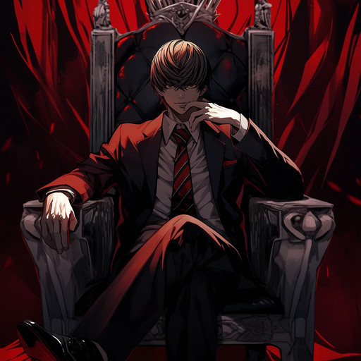 Dark throne, Light Yagami as a king.