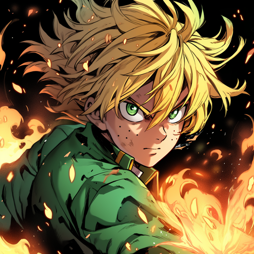 Meliodas, a character from the anime/manga series The Seven Deadly Sins, in a stylized profile picture (pfp).