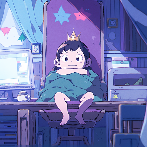 Bojji, a character with a determined expression and colorful, Ghibli-inspired style.