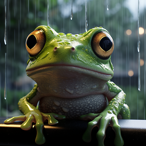 Generated frog profile picture.