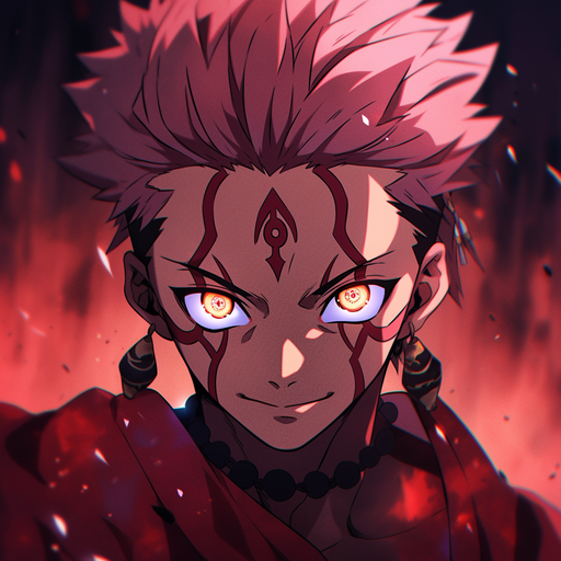 Golden-eyed sorcerer from Jujutsu Kaisen in a stylized profile picture.