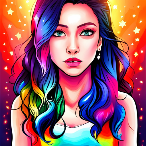 Colorful profile picture of a girl