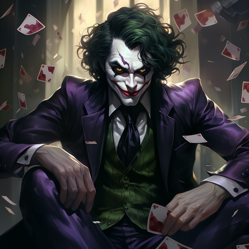 Joker with an epic profile picture.