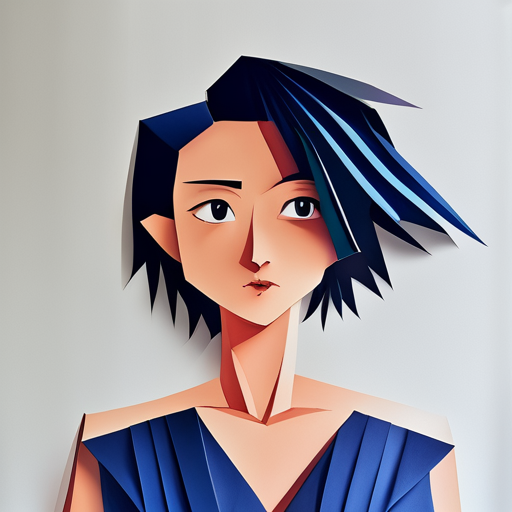 An Origami Anime Girl PFP