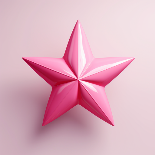 Colorful 3D star made of balloons