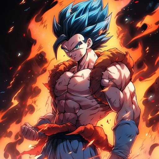 Powerful Super Saiyan Gogeta from Dragon Ball Z