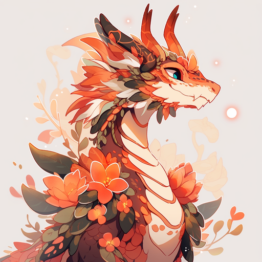 Fiery dragon profile picture.