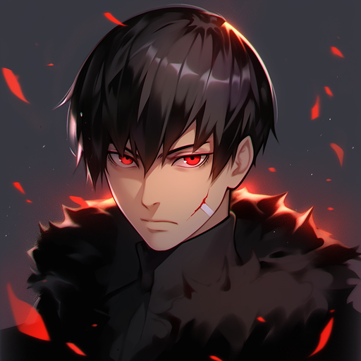 Koutarou Amon, a character from Tokyo Ghoul, in a profile picture (pfp).