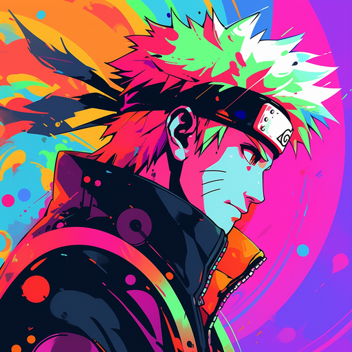 Naruto-inspired pop art profile picture