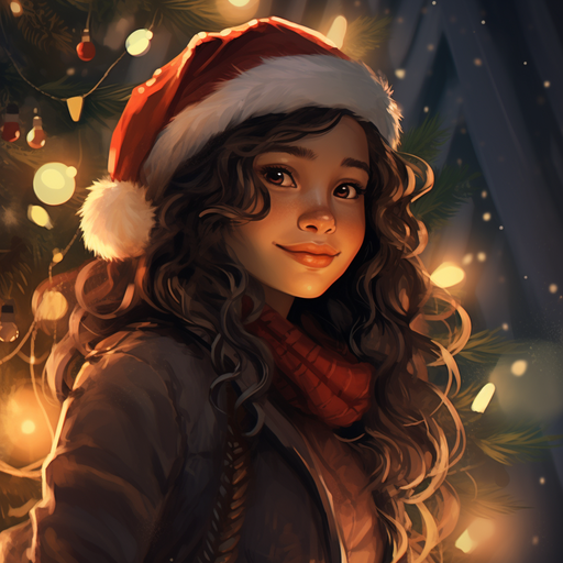 Christmas-themed profile picture of a generated design.