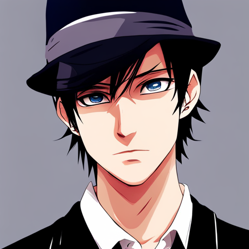 Anime boy with a stylish and cool profile picture.
