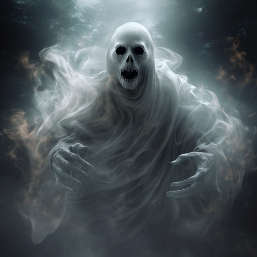 Scary and realistic ghost profile picture.