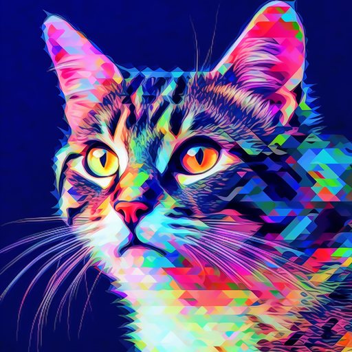 Glitched cat profile picture
