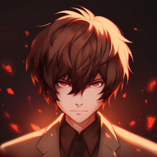 Dazai-inspired abstract artwork with vibrant colors.