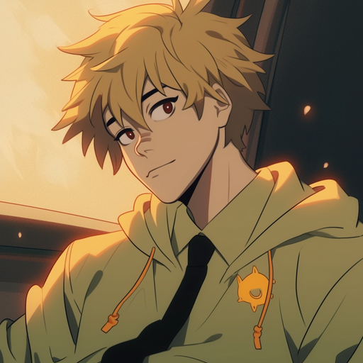 Denji, a character from the manga, is displayed in this profile picture.