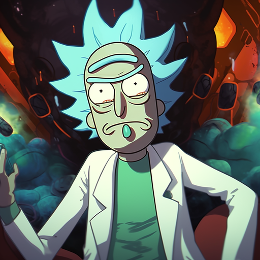 Rick Sanchez from Rick and Morty.