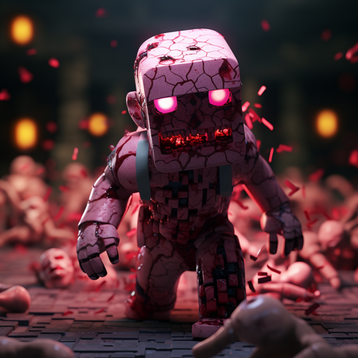 Minecraft Zombie Pigman character in high definition.