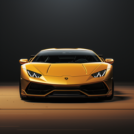 Lamborghini car in minimalistic style.
