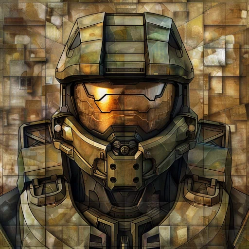 Illustrated profile picture of Master Chief from the Halo video game series, showcasing the iconic green helmet and visor.