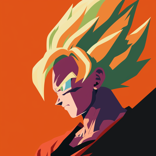Gohan Profile Picture in minimalist style.