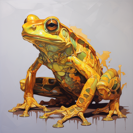 Golden-toned frog profile picture.