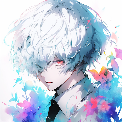Tokyo Ghoul-inspired profile picture with anime theme.