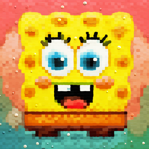 SpongeBob pixel art profile picture.
