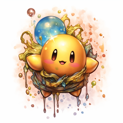 Golden Kirby with a vibrant sheen