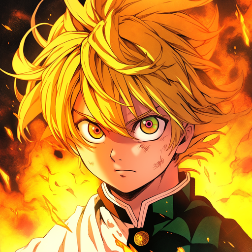 Meliodas, a character from the Seven Deadly Sins, in anime/manga style pfp.