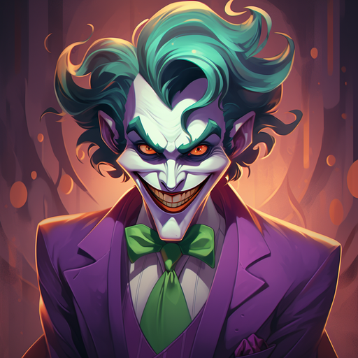 Disney-style Joker avatar with a calm expression.