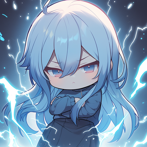 Chibi Rimuru Tempest in anime style with vibrant colors.