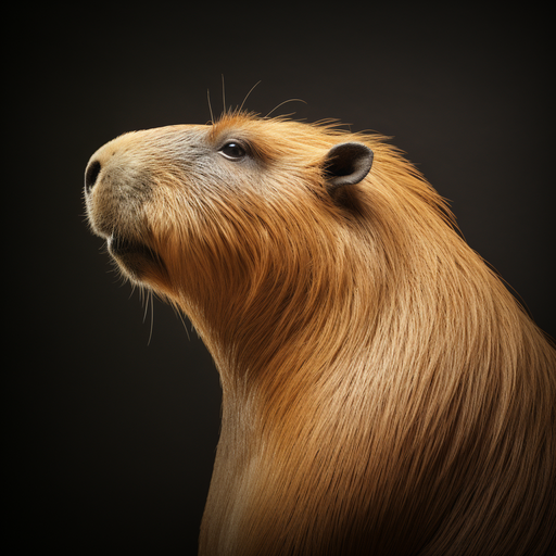 Realistic profile picture of a capybara