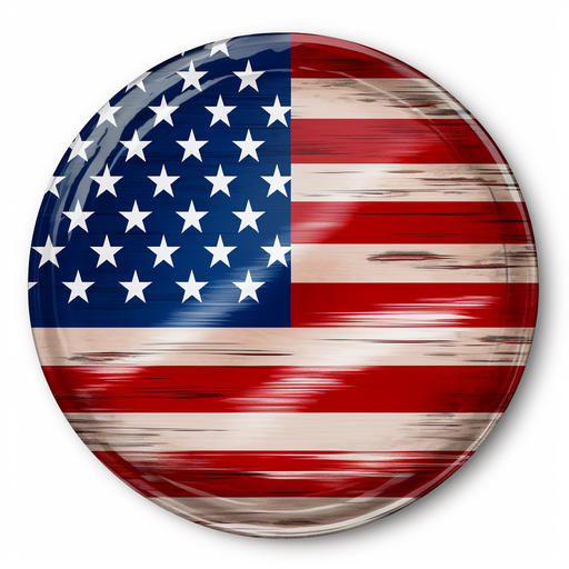 Patriotic round profile picture featuring the USA flag.