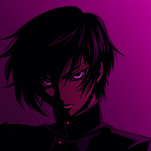 Lelouch, a minimalist-style character from the anime/manga Code Geass.