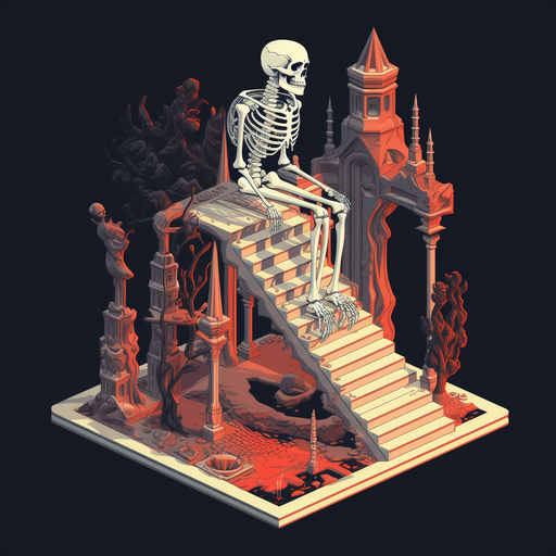 Isometric skeleton pfp.