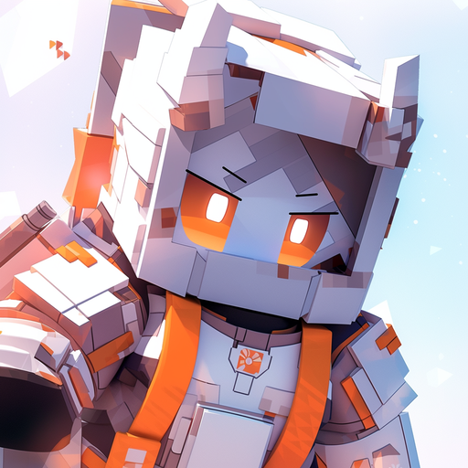 Minecraft character wearing spacesuit in colorful style.