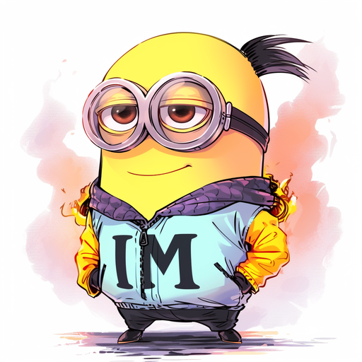 A funny profile picture of a generated minion character.