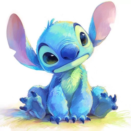 Cute Stitch avatar for profile photo with a cheerful and whimsical expression.