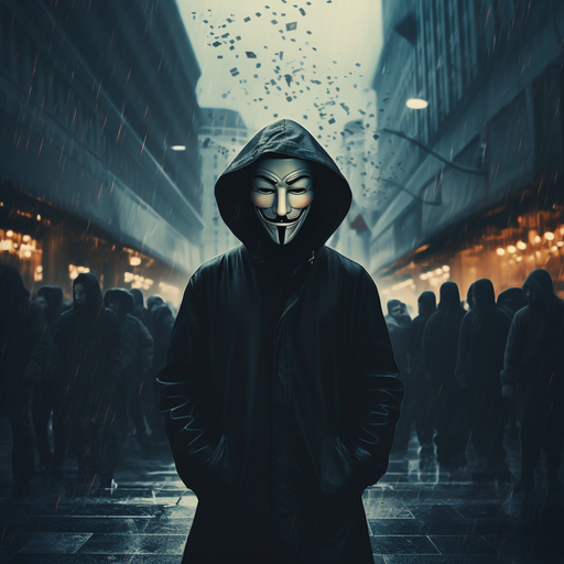 Profile picture of a masked figure representing anonymity