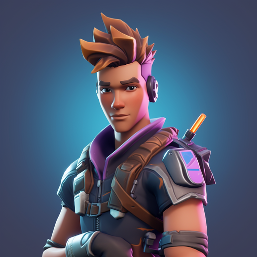 Dynamic Fortnite character profile picture featuring vibrant colors and energetic design.