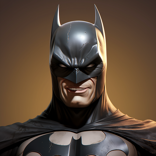 Batman caricature pfp with bold, intense design.