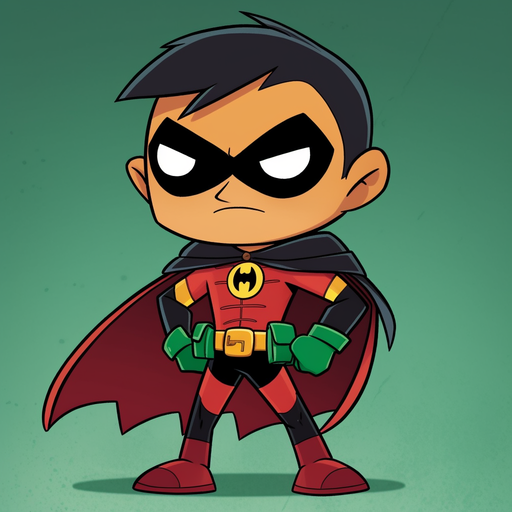Teen Titans Go! superhero Robin in high-quality artwork.