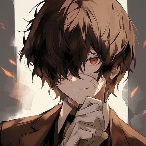 Dazai profile picture featuring a character with a vibrant, artistic aesthetic.