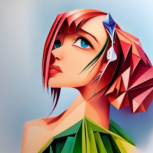 An Origami Anime Girl PFP