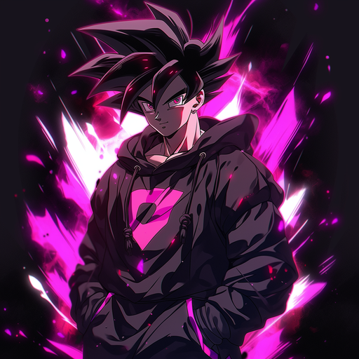 Goku Black, a powerful character from Dragon Ball series, depicted in a profile picture (pfp).