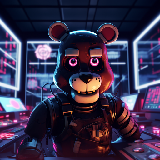 Cyberpunk-style Five Nights at Freddy's inspired profile picture.