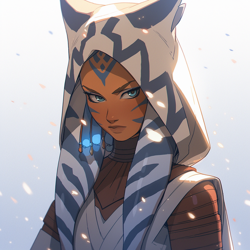 Ahsoka Tano, Star Wars character, depicted in this image.