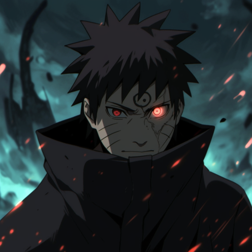 Obito Uchiha profile picture with a cool aesthetic.